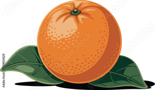 The vibrant orange fruit and vegetable illustration features a ripe pumpkin and a fresh melon for a healthy autumn food design