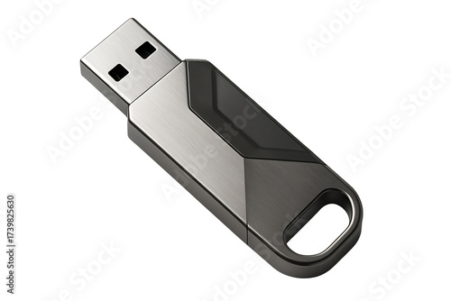 Usb flash drive isolated on transparent background