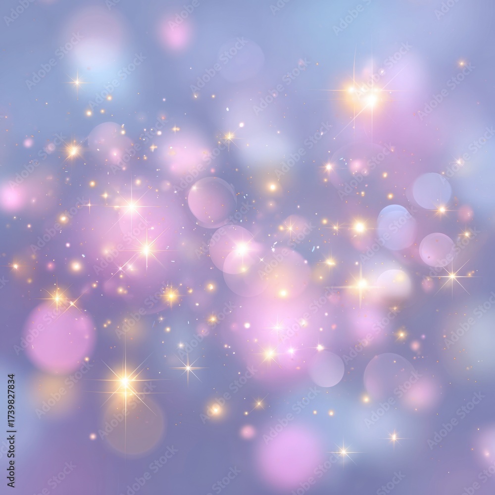 Fototapeta premium abstract background with bokeh lights and glitter