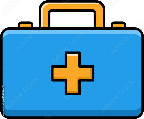 Graphic of First Aid Kit with Medical Cross