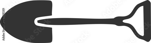 black and white garden too vector illustration, labor gardening tool