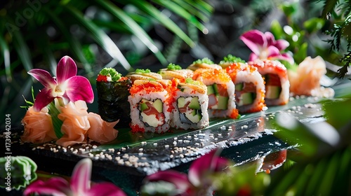 sushi on the table