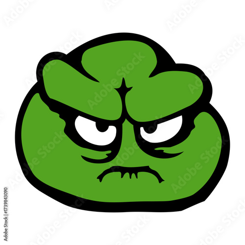 Frog angry furious evil unhappy annoyed cute aggressive alien monster
