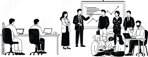 silhouettes of people