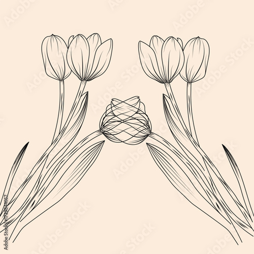 Lines that breathe new life. illustration, leaf, nature, art, vector, design, decorative, botanical, tropical, graphic, summer, pattern, floral, foliage, abstract, texture, minimalist, element, travel