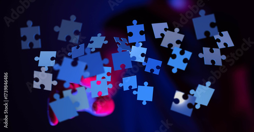 Abstract image of puzzle pi...