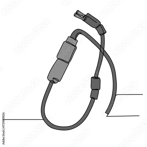 Spark wires connector for electrical systems in monochrome design  
