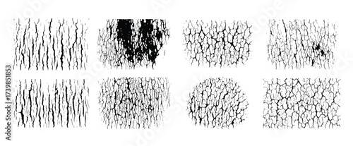 nine unique grunge textures in black and white perfect 