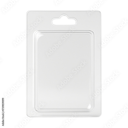 Showcase your product in style with a modern clear blister pack, perfect for retail display and packaging mockups, offering a clean and professional presentation for consumer goods
