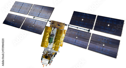 Navigation space satellite glonass isolated on transparency backgronud in PNG format