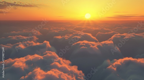 Aerial Sky & Cloud Vistas: Bright Sunrise Cloudscapes, Blue Day Skies, Orange Sunset Horizons & Summer Weather Views