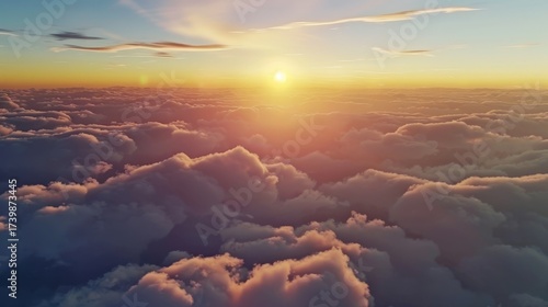Aerial Sky & Cloud Vistas: Bright Sunrise Cloudscapes, Blue Day Skies, Orange Sunset Horizons & Summer Weather Views