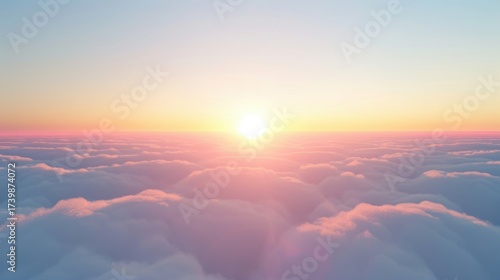 Aerial Sky & Cloud Vistas: Bright Sunrise Cloudscapes, Blue Day Skies, Orange Sunset Horizons & Summer Weather Views