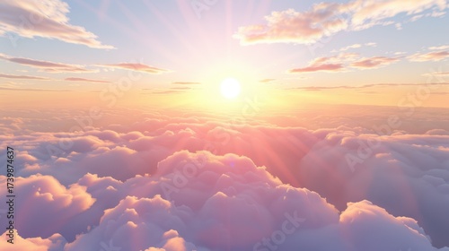 Aerial Sky & Cloud Vistas: Bright Sunrise Cloudscapes, Blue Day Skies, Orange Sunset Horizons & Summer Weather Views