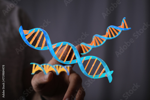 Abstract image of DNA stran...