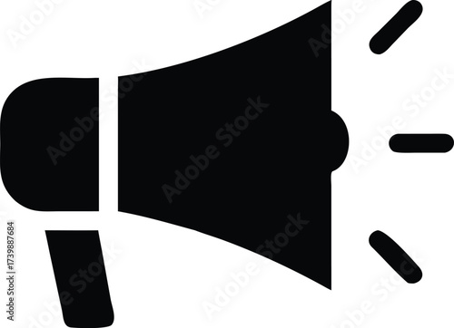Vector art of megaphone symbol