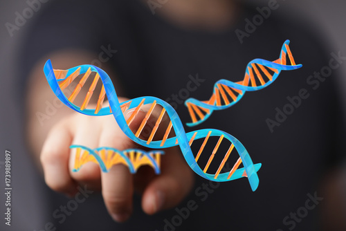Abstract image of DNA helix...