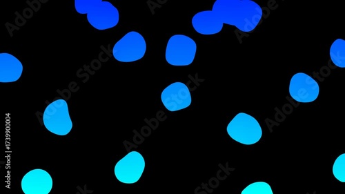 Abstract blue fluid bubble animation with smooth motion and gradient effects. Perfect for modern backgrounds, creative projects, and digital design visuals.