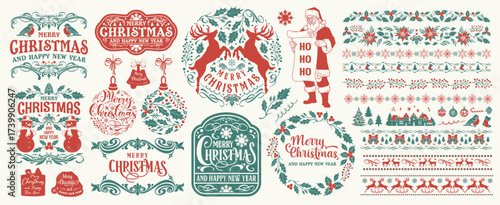 Joyful holiday decorations for Christmas