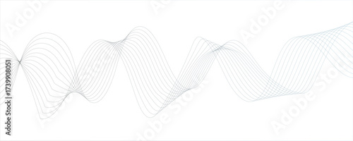 Abstract monochrome background with flowing wave lines with geometric mesh patterns. Futuristic energy sound waves technology curve flow wave. Curvs depth and motion technology.