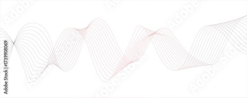 Abstract monochrome background with flowing wave lines with geometric mesh patterns. Futuristic energy sound waves technology curve flow wave. Curvs depth and motion technology.