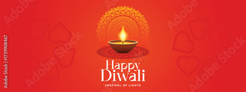 Happy Diwali Festival of Lights. Celebrate the Spirit of Diwali with Traditional Diyas and Beautiful Decorations