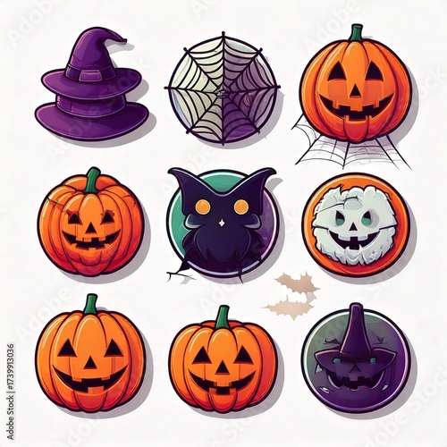 Happy Halloween Icon Set