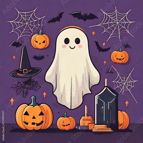 Happy Halloween Vector Design Elements