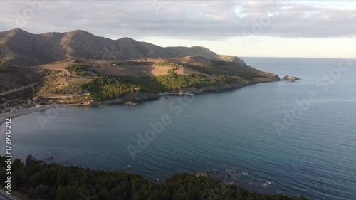 Aerial Drone View of the Catalan Coastline