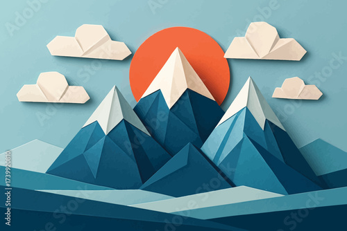 landscape with mountains