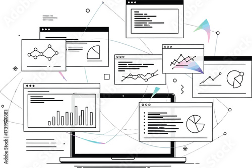 vector set of business icons