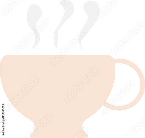 logo or icon of a hot coffee cup that usually accompanies remote workers and freelancers