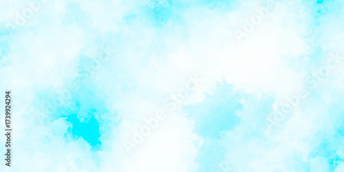 Abstract grunge sky blue soft painted watercolor paint splash. inspiring views of fluffy clouds blue sky background. cloudy blue sky various natural clouds and smoke. morning cloud in the sky.