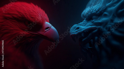 Eagle and Dragon Face Off