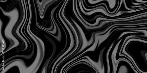 Abstract liquid wave background texture. Trendy dark liquid marble style. Ideal for web, advertisement, prints, wallpapers.