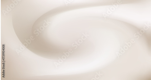 Smooth beige background with imitation of cream. Creamy texture. Subtle shadows add softness and volume to the background. Beige and cream tones. Background for cosmetic cream.