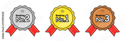 Medal illustration set 01
