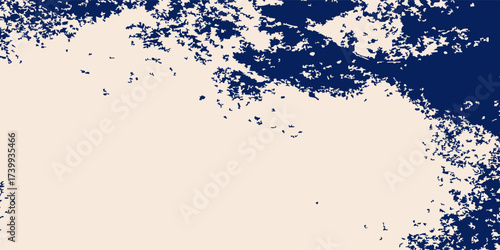 Beautiful Abstract Grunge Decorative Stucco Wall Texture with blue and cream colors.