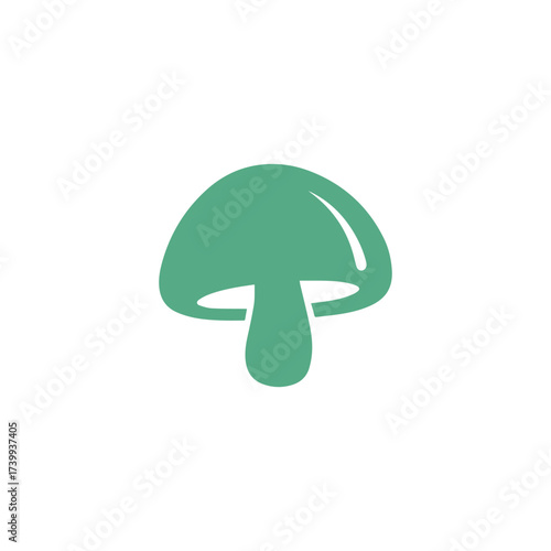 Silhouette Style Vector Mushroom Icon Design, Minimalist and Modern Editable Graphic, Scalable Illustration for Nature, Forest, Food, Organic, Vegan, Health, Culinary, and Branding Use
