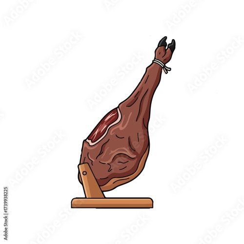 Traditional Spanish Jamón Ibérico Design