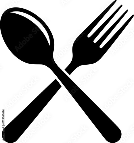 Crossed spoon , Crossed spoon silhouette, Crossed spoon and fork , Spoon , Fork , Spoon silhouette