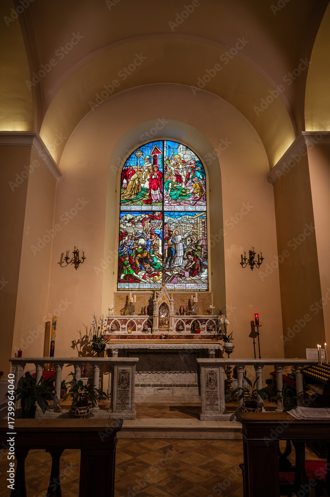 Fototapeta premium Gubbio, Umbria. The Basilica of S. Ubaldo