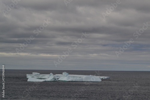 Flat iceberg off the coast of Newfoundland
