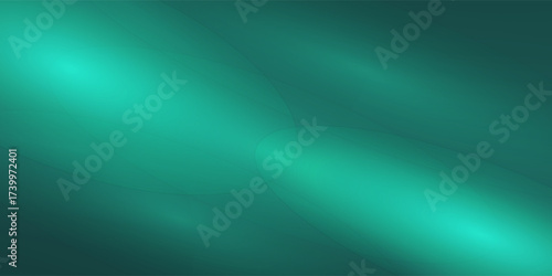Abstract light green gradient background. Minimalistic subtle wavy silk texture. 3D vector illustration.
