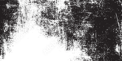 Grunge background of black and white. Abstract monochrome texture. Old vintage surface