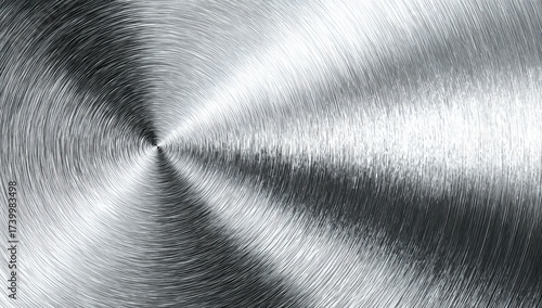 Circular brushed metal texture, radiating from the center, varying highlights and shadows