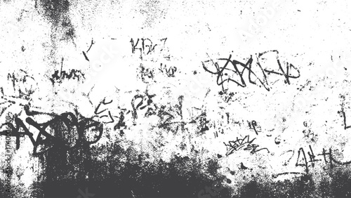 Distressed Overlay Texture with Old Dirty Grainy Scratches and Grunge Effect Vector