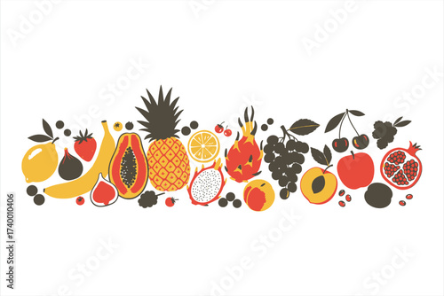 Colorful Fruit Arrangement