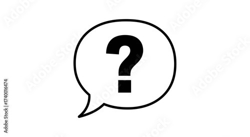 Question Mark Icon – Help Support Inquiry Symbol
