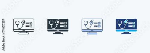 Digital Therapeutics Multiple Style Icon Collection